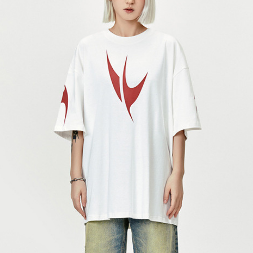 【MADE EXTREME】Sparkle Letter Print T-Shirt