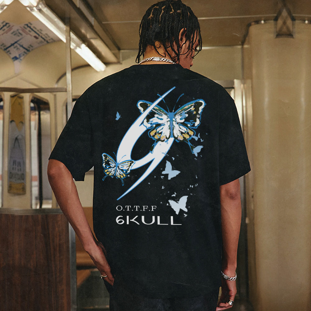 6Kull Street “OTTFF” Butterfly T-Shirt