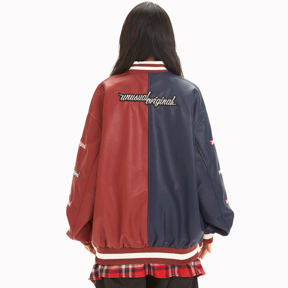 Design Letter Embroidered Baseball Jacket