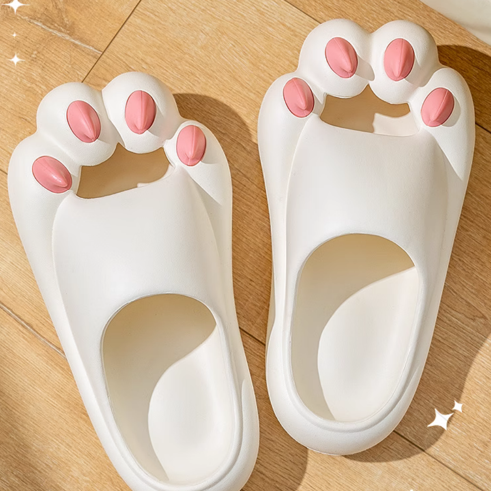 Cute Bear Paw Soft Slippers