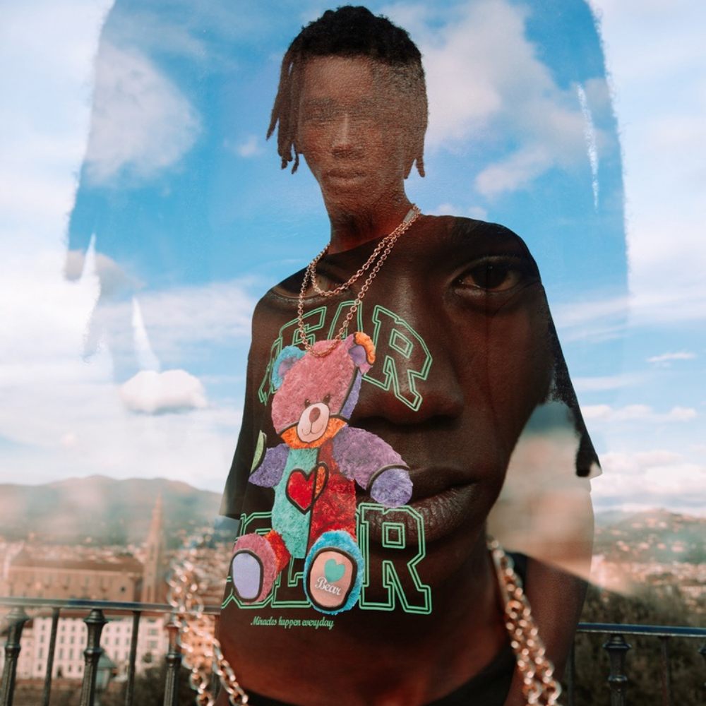 American Color Contrast Doll Bear T-shirt