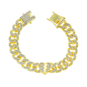 Punk Diamond Heartbreak Bracelet