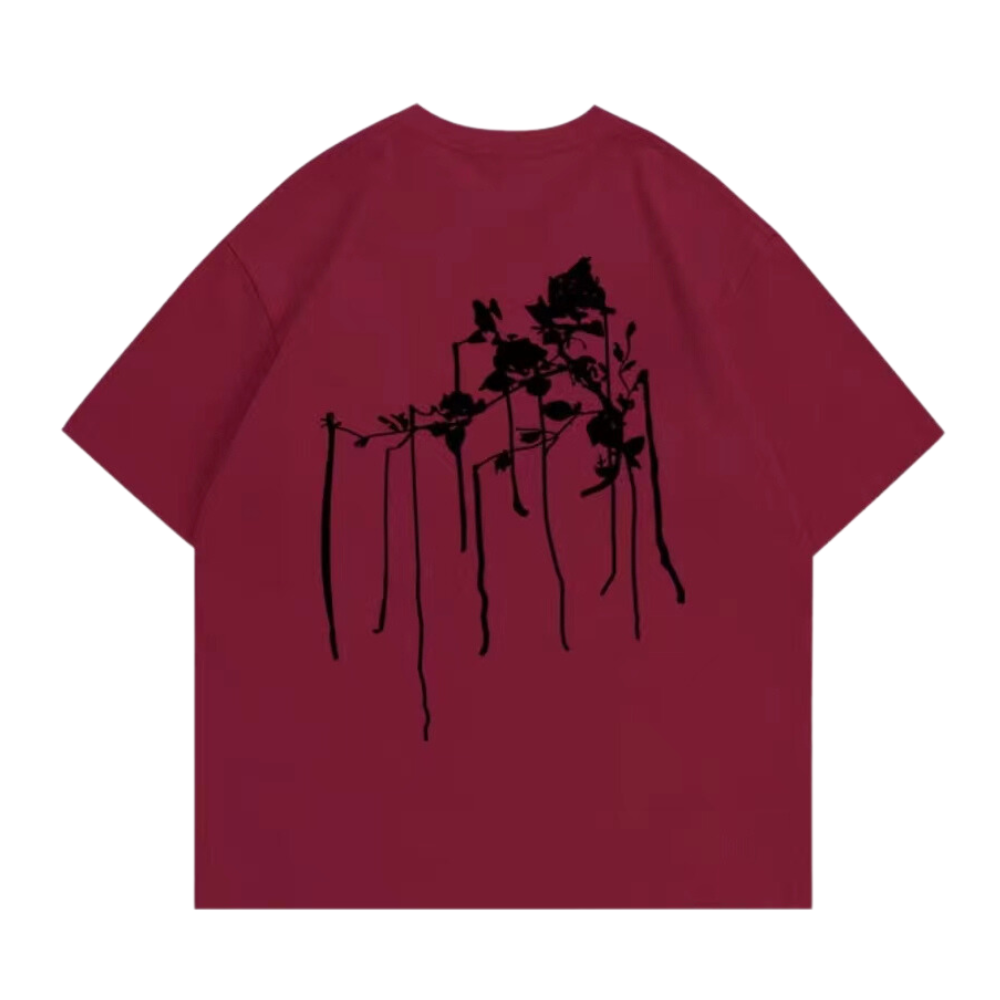 Minimal Ink Graphic Cotton T-shirt