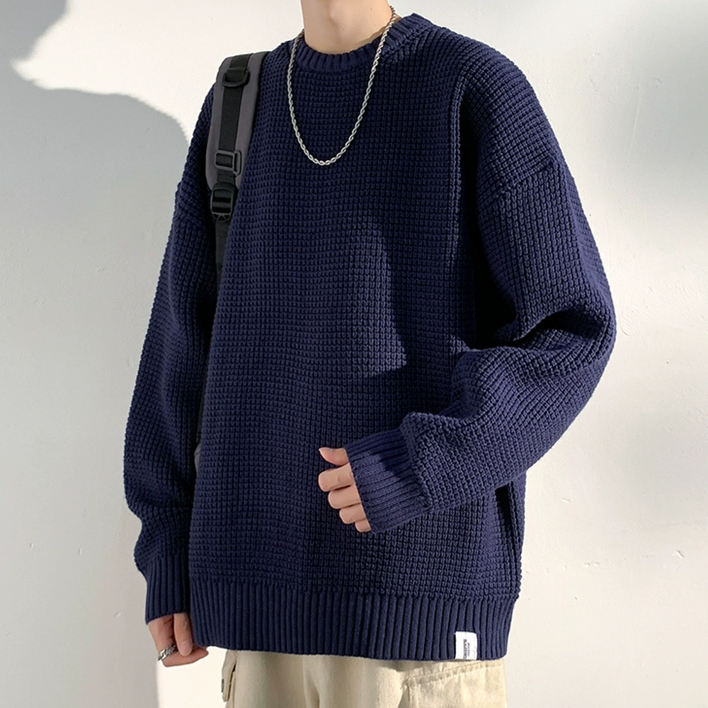 Simple  Solid Color Sweater