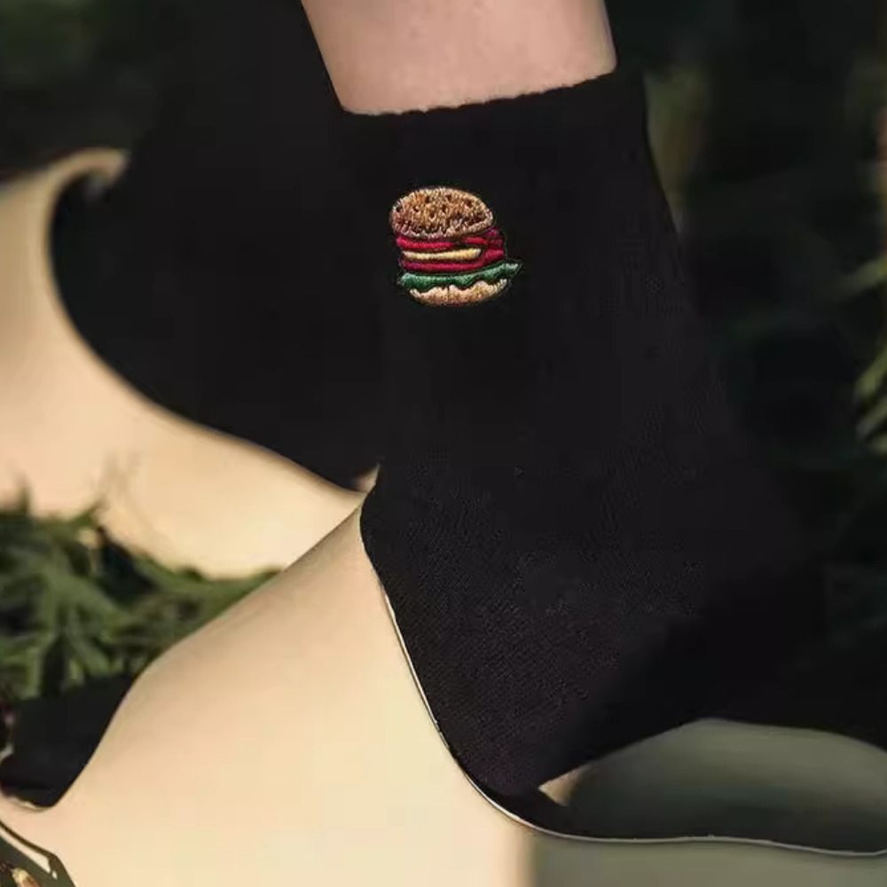 Hamburg Embroidered Socks