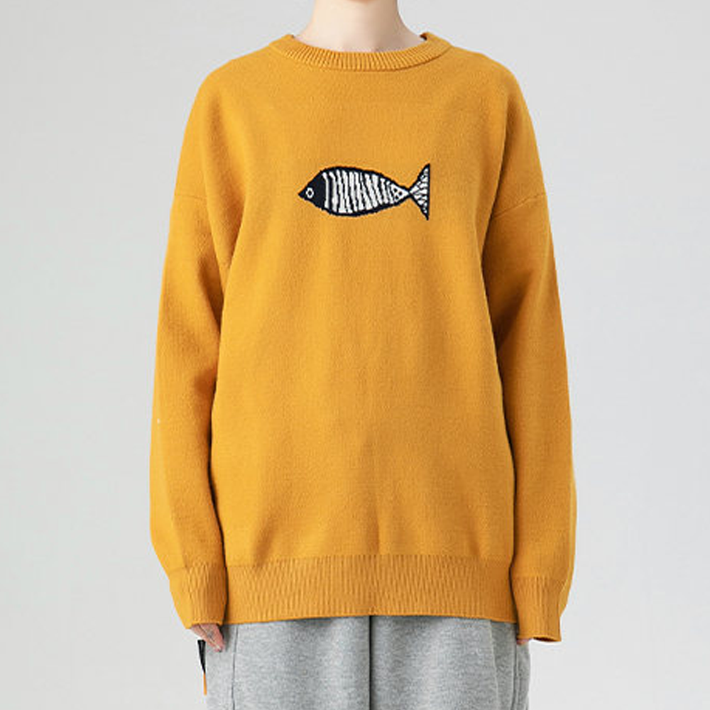 Simple Loose Fish Sweater