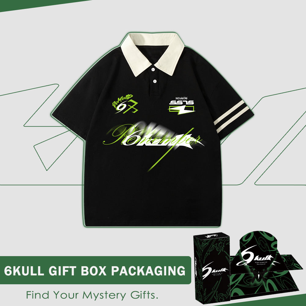 6Kull Classic Pattern Sport Polo Shirt