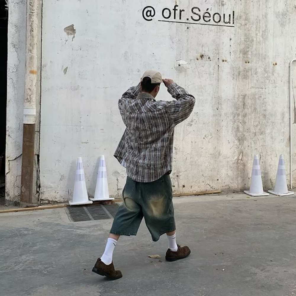 Wasteland Style Denim Shorts