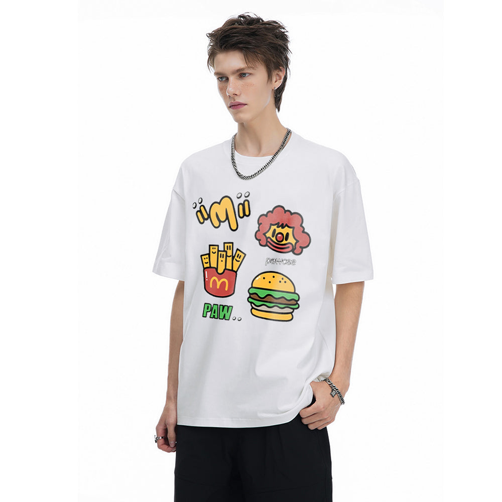 Retro Burger & Fries T-Shirt