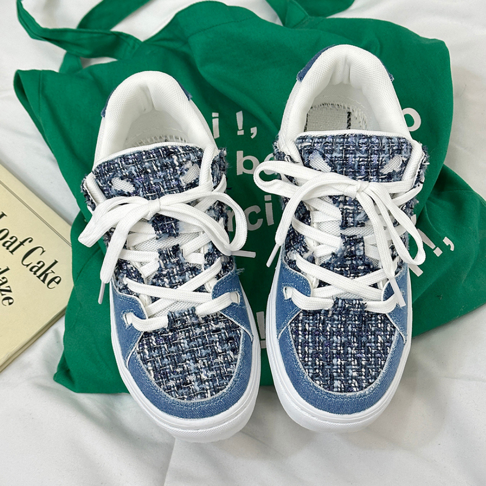 Casual Small Fragrant Denim Shoes