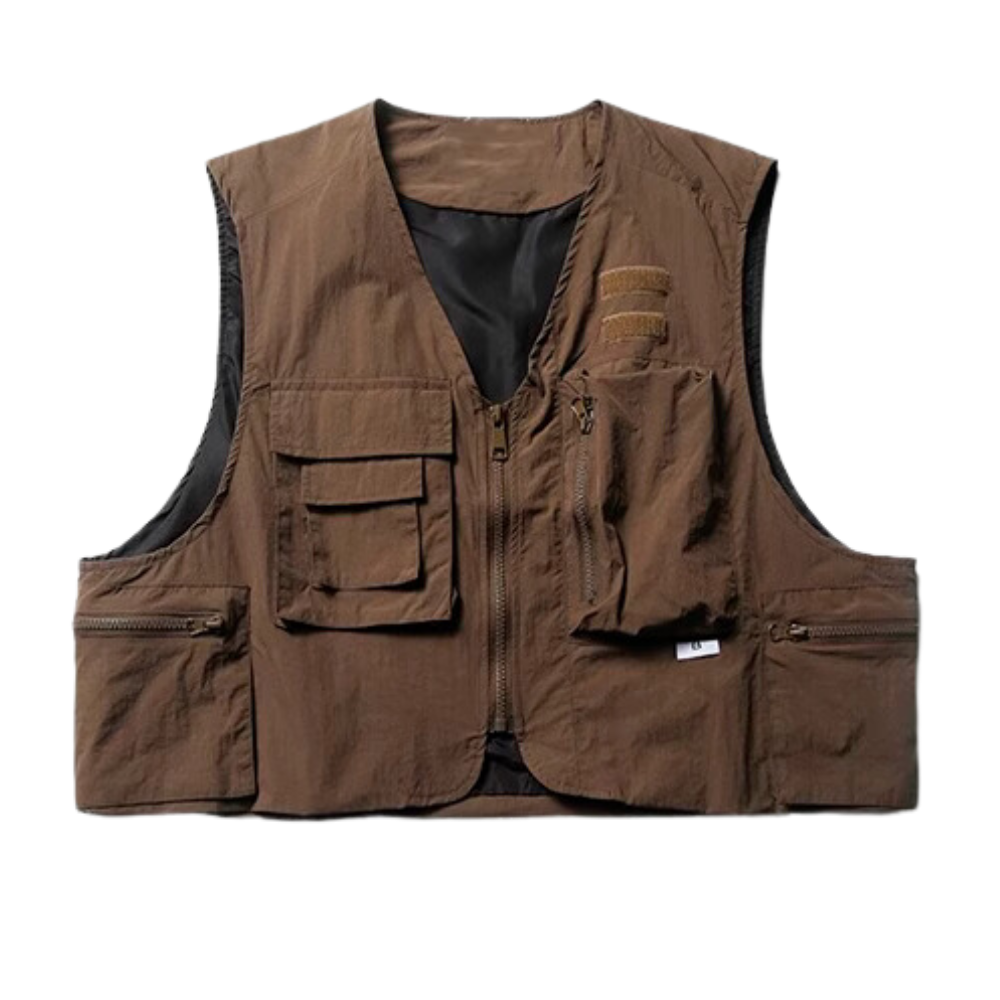 Japanese Retro Multi-Pocket Vest