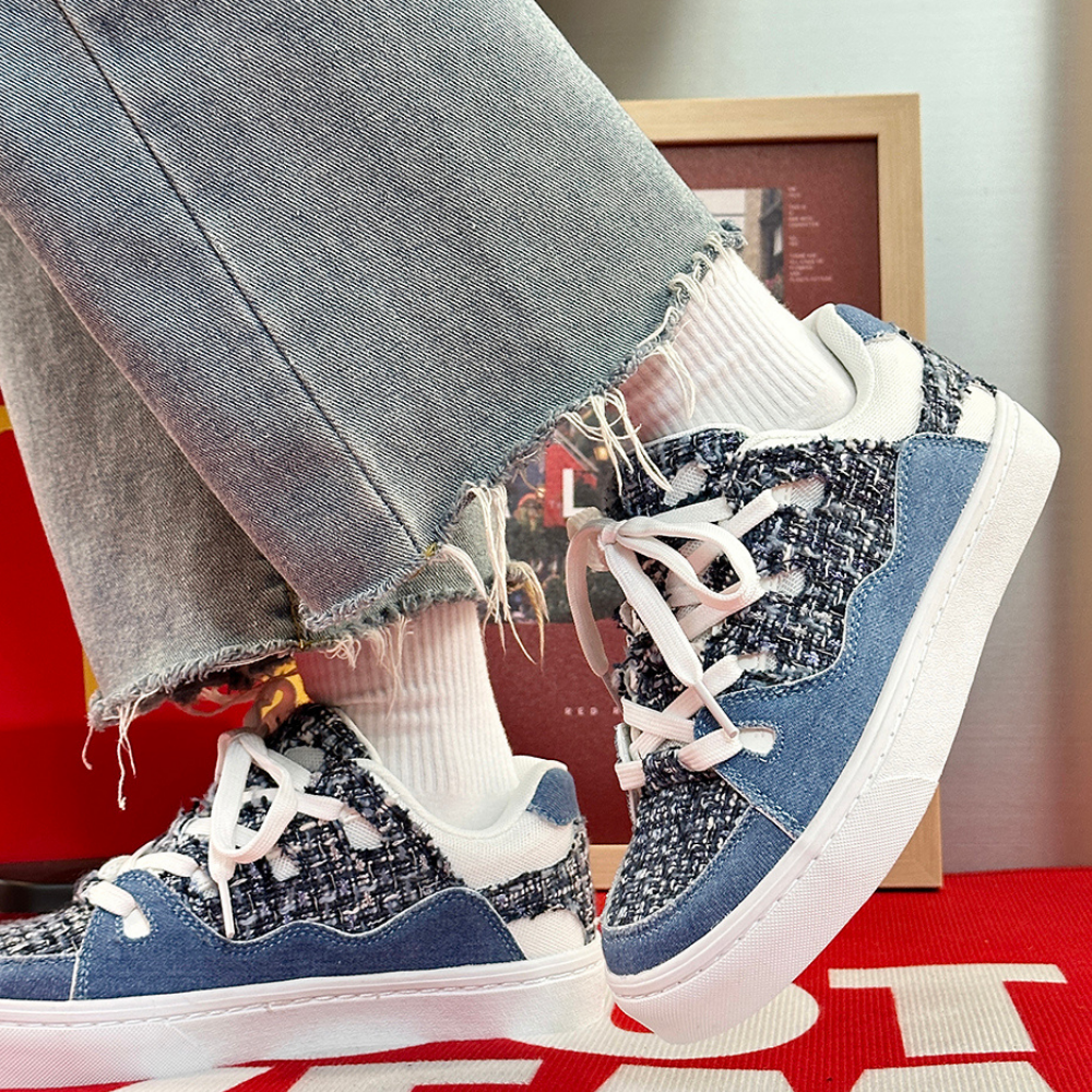Casual Small Fragrant Denim Shoes