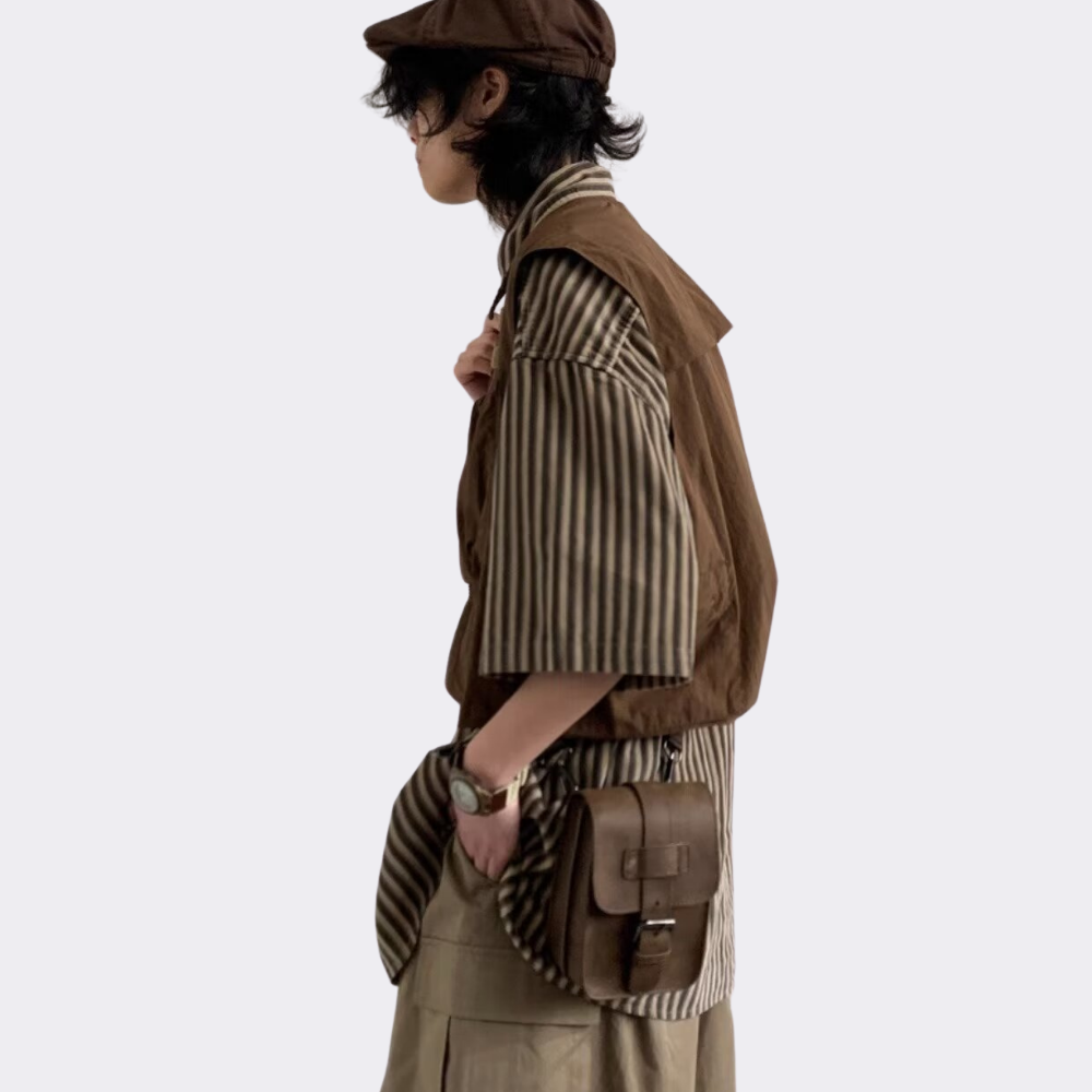 Japanese Retro Multi-Pocket Vest