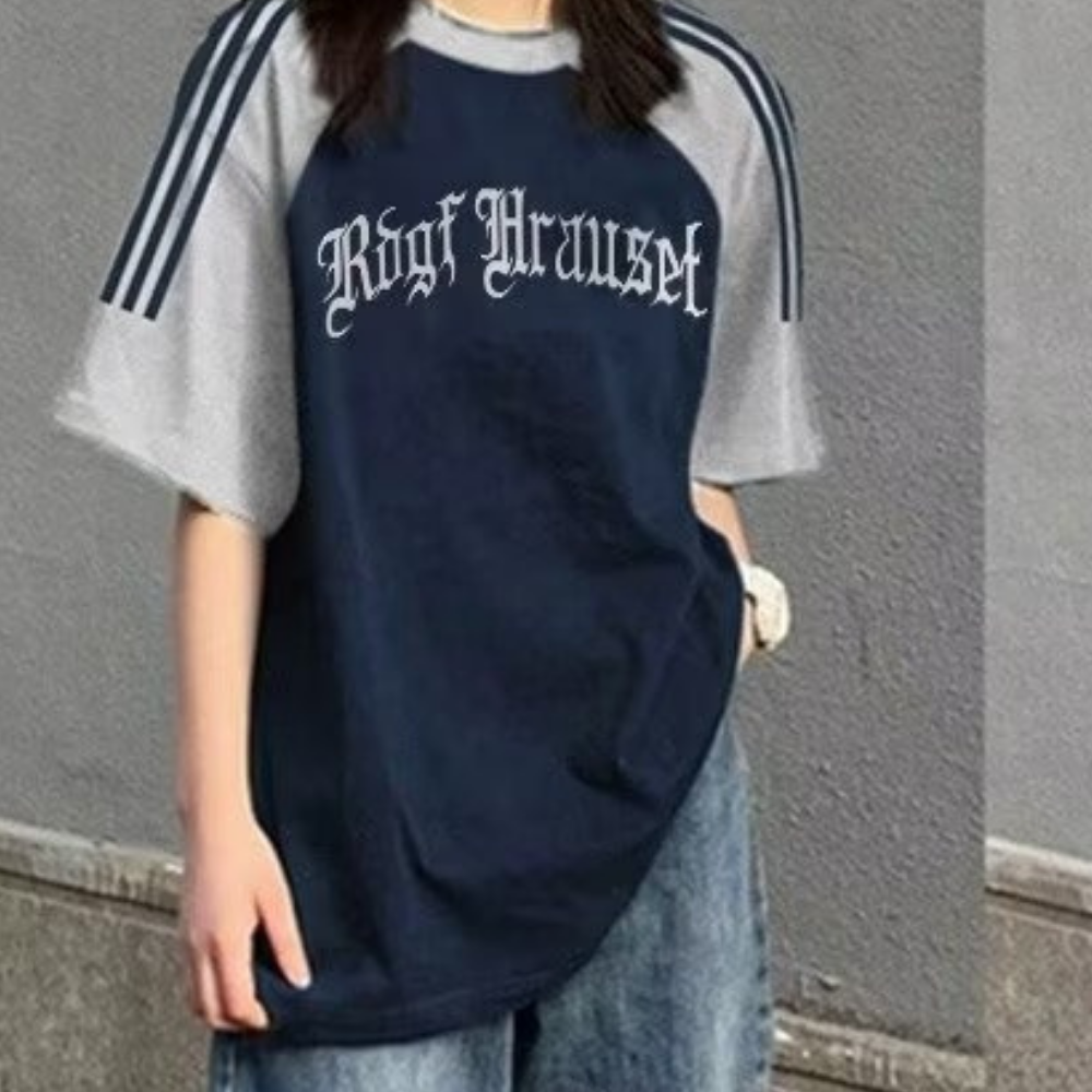 High Street Patchwork Contrasting T-shirt