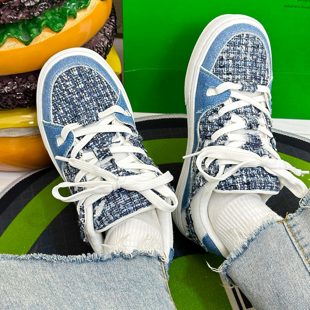 Casual Small Fragrant Denim Shoes