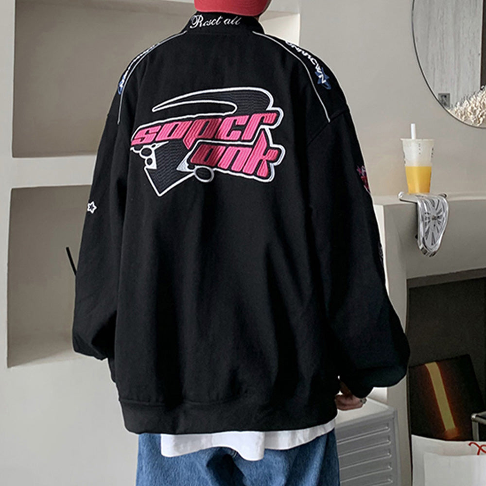 Vintage High Street Embroidery Racing Jacket