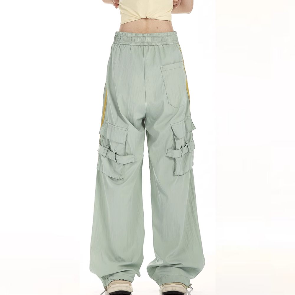 Street Color Contrast Pocket Sweatpants