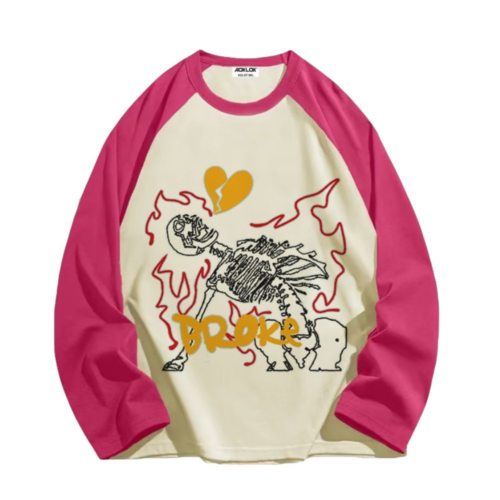 Heartless Skeleton Long Sleeve Shirt