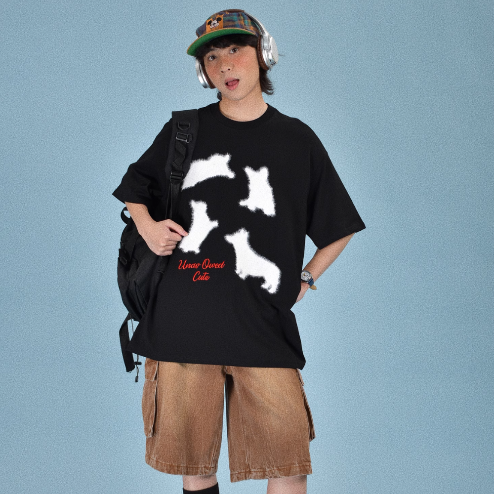 American Towel EmbroideRed Cat T-shirt