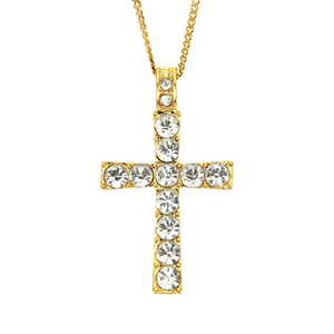 Gold Cross Pendant Necklace