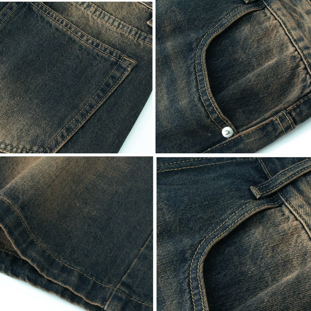 Wasteland Style Denim Shorts