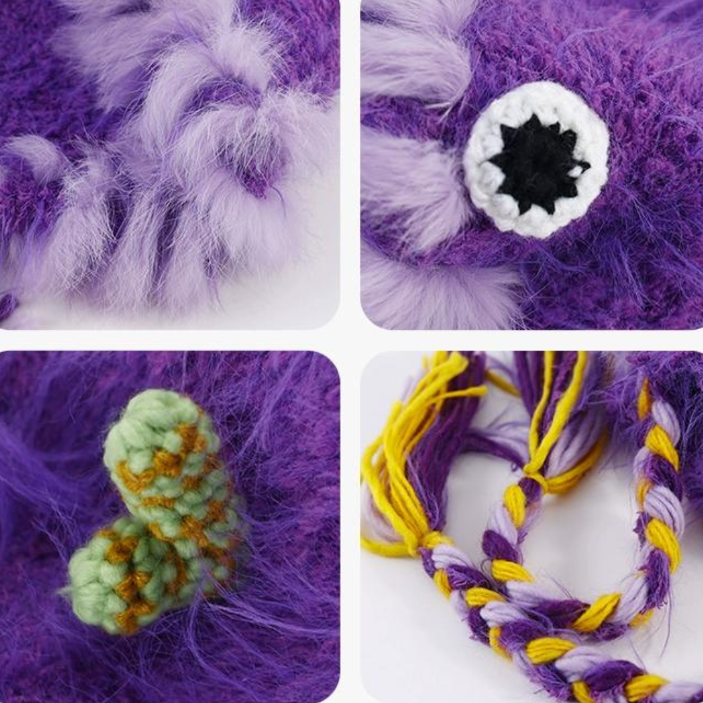 Monster Frog Men's and Women's Baotou Knitted Hat