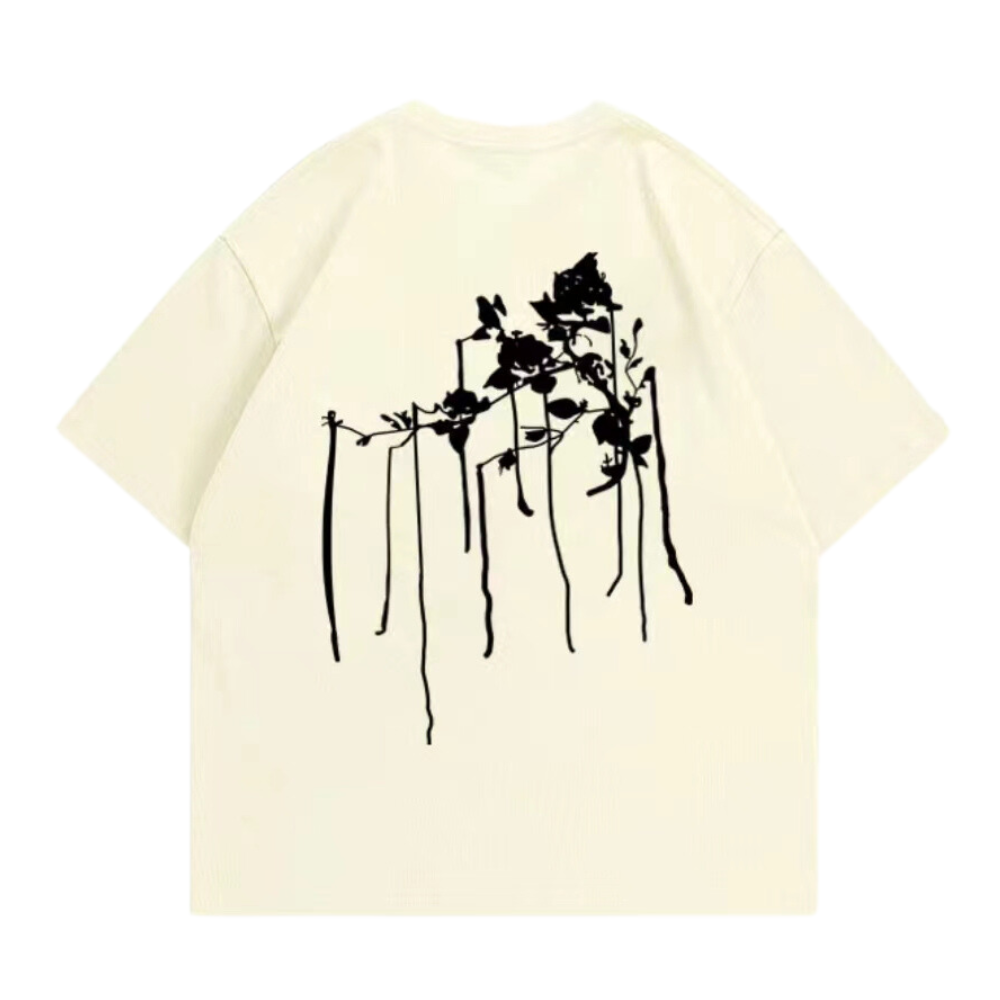 Minimal Ink Graphic Cotton T-shirt