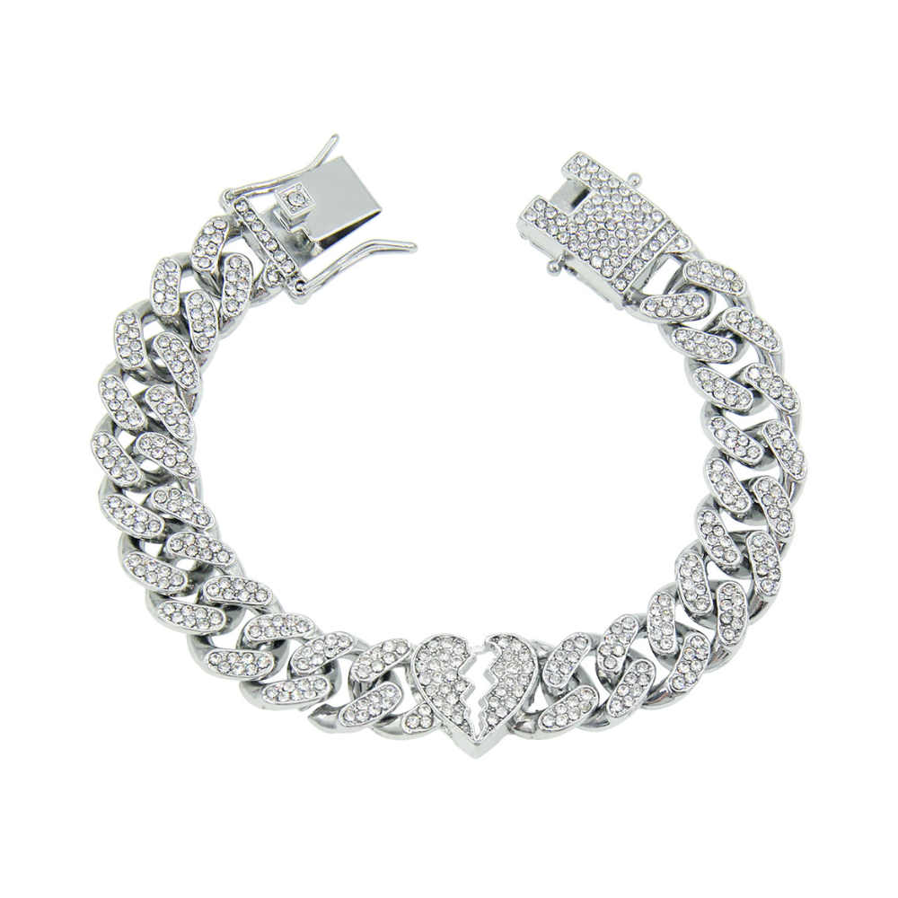 Punk Diamond Heartbreak Bracelet