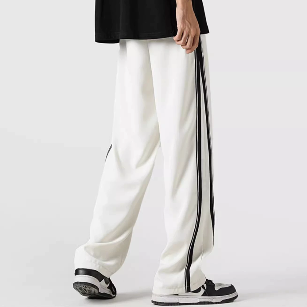 Casual Straight Side Stripes With Drapey Feel Sweatpants