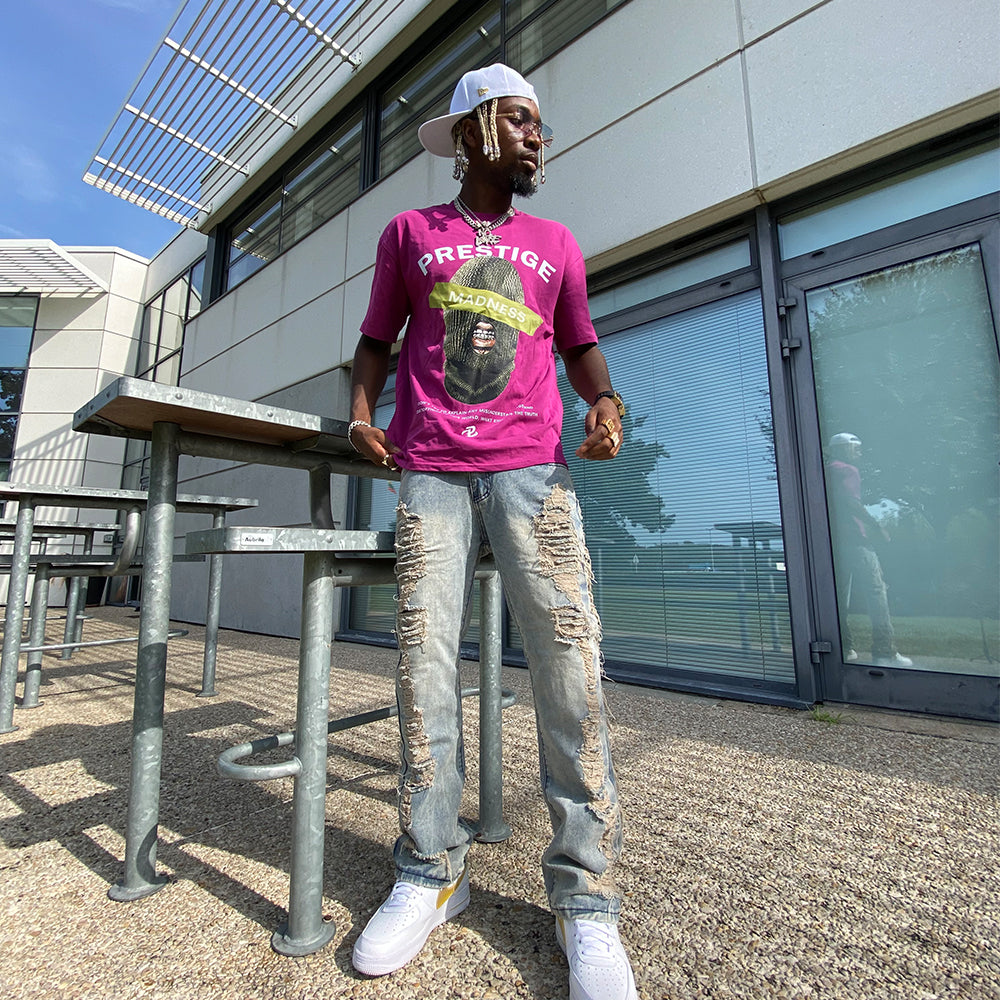 PM | Hip Hop Masked Men's Printed T-shirt