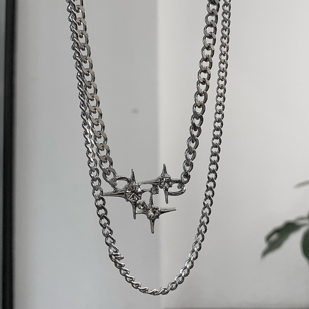 Urban Double Star Necklace