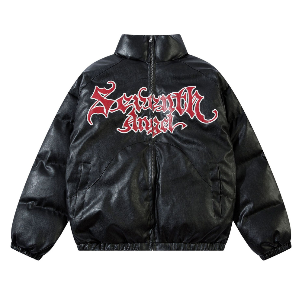 Street Flame Letters Embroidered Coat
