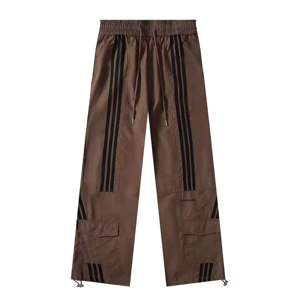 Vintage Side Striped Straight Sweatpants
