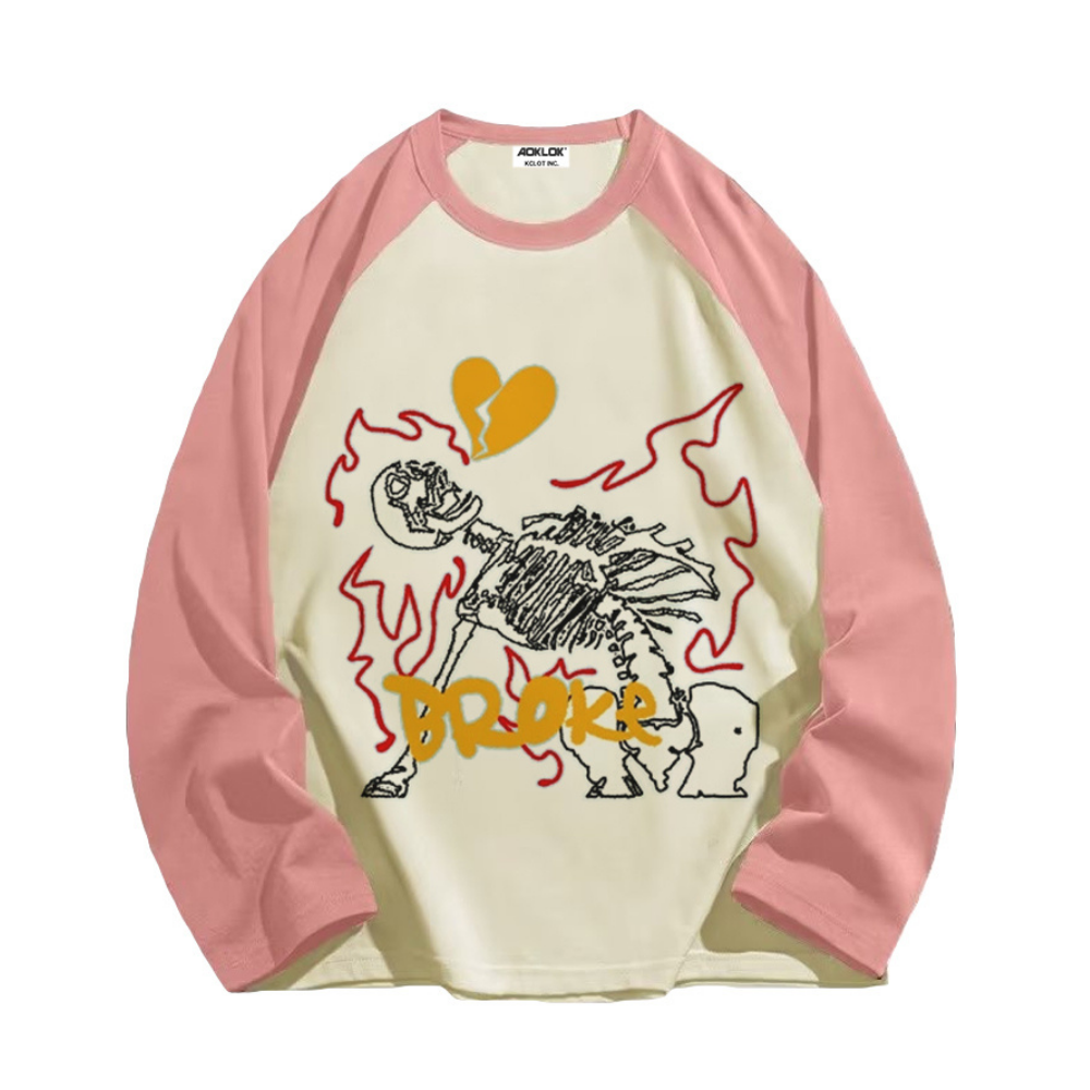 Heartless Skeleton Long Sleeve Shirt