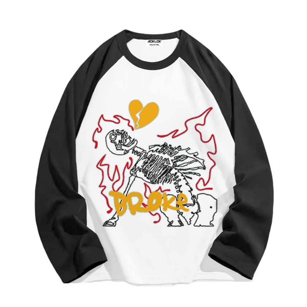 Heartless Skeleton Long Sleeve Shirt