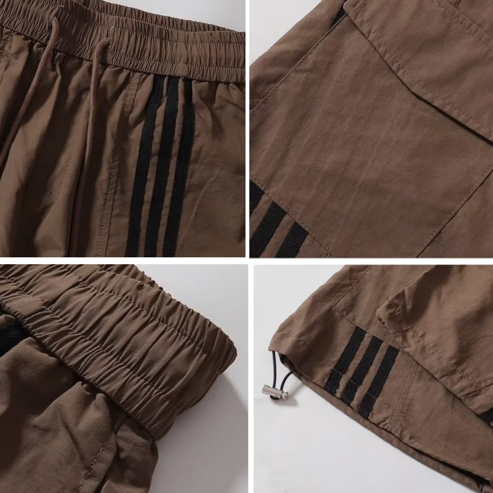 Vintage Side Striped Straight Sweatpants