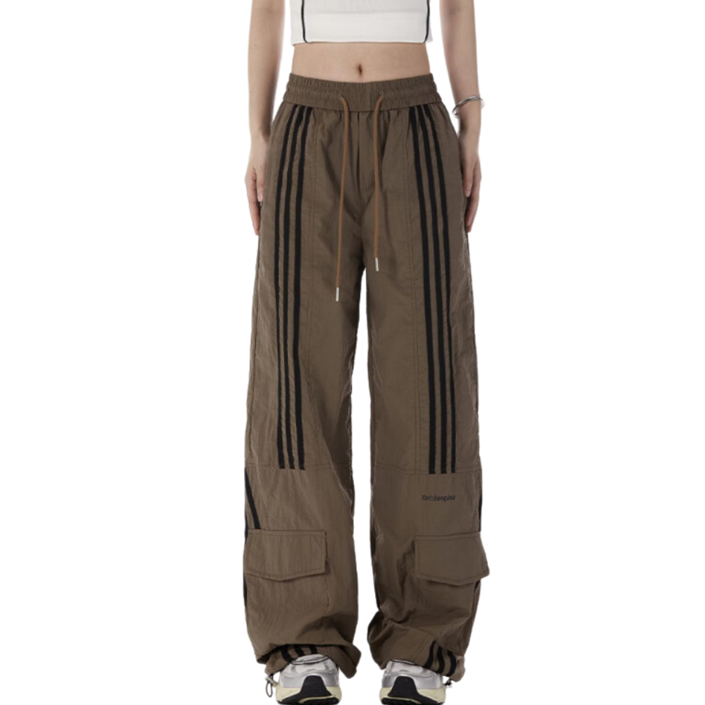 Vintage Side Striped Straight Sweatpants