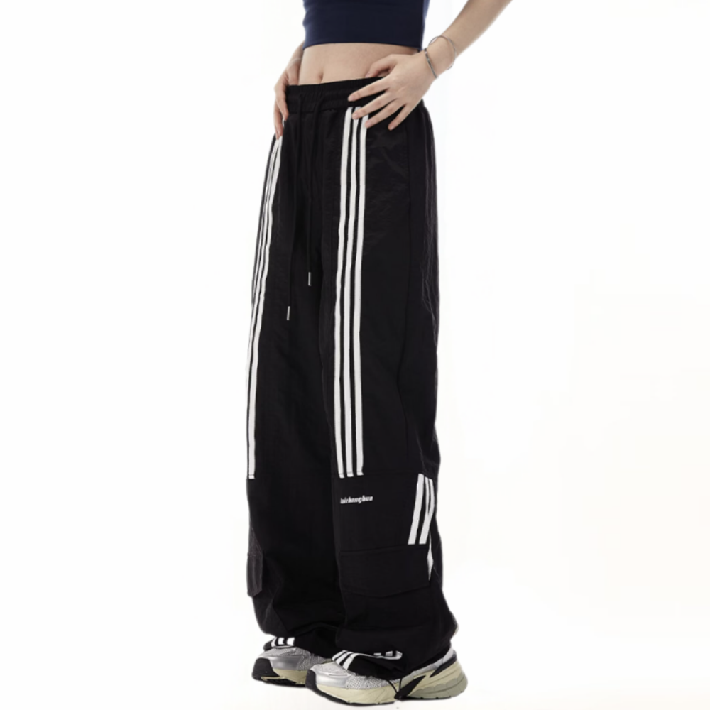 Vintage Side Striped Straight Sweatpants