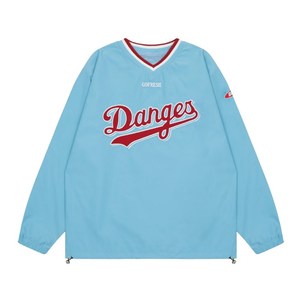 Classic V-neck Patch Embroidered Sweatshirt