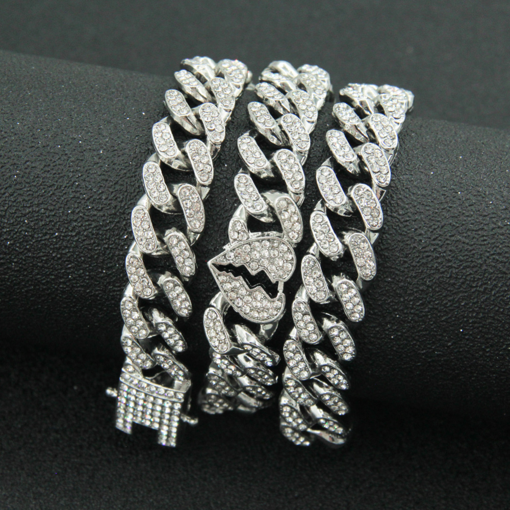 Punk Diamond Heartbreak Bracelet