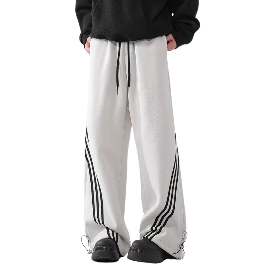 High Street Drawstring Floor-Length Sweatpants