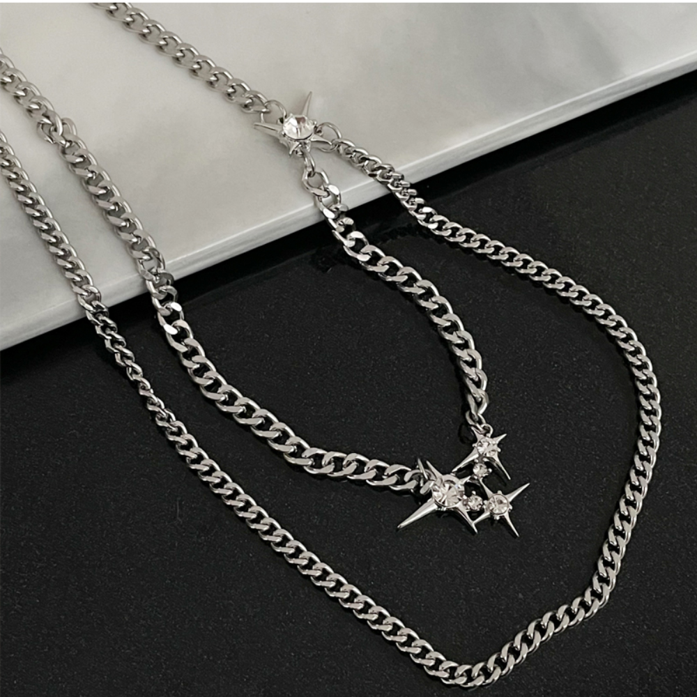 Urban Double Star Necklace