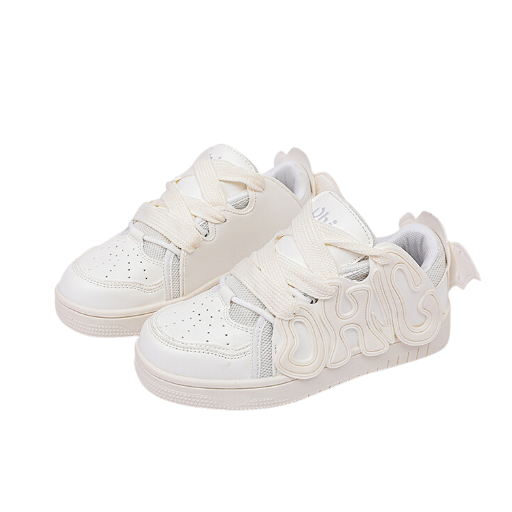 High Street Color Matching Alphabet Sneaker