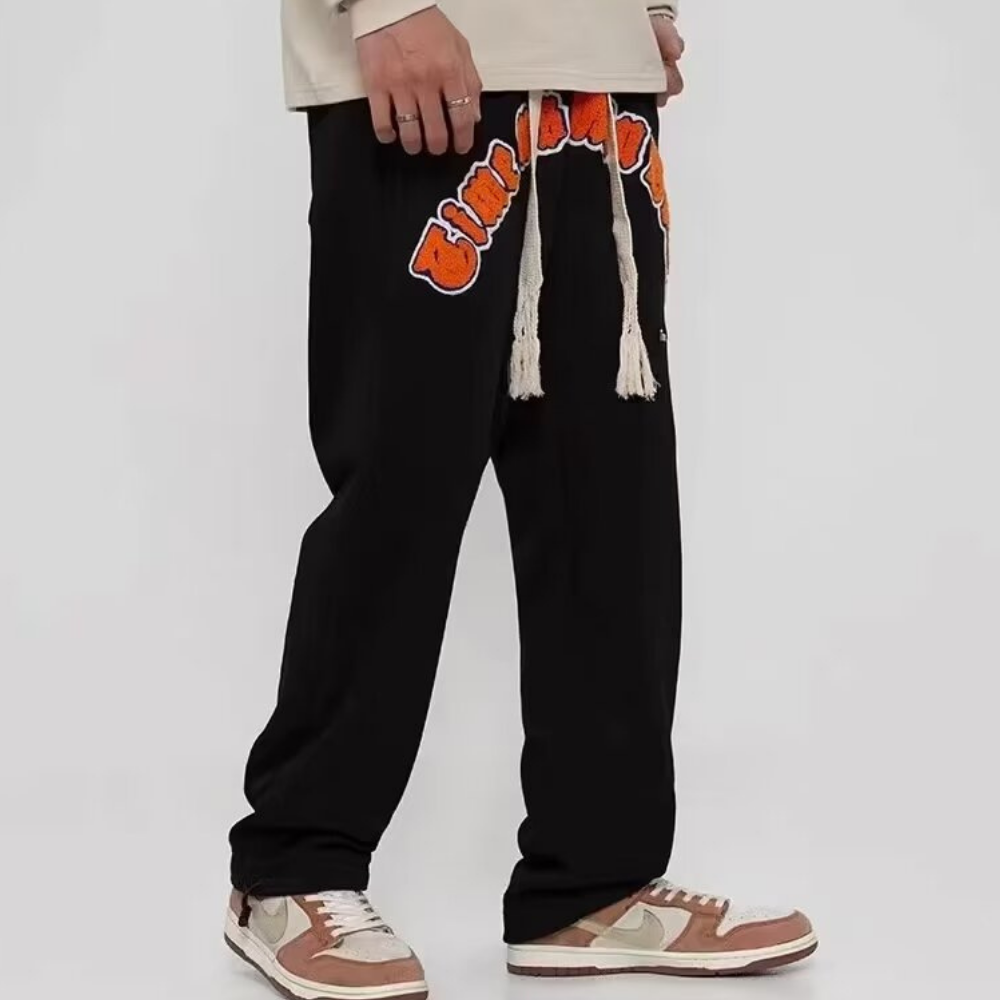 Classic Letter Embroidery Sweatpants