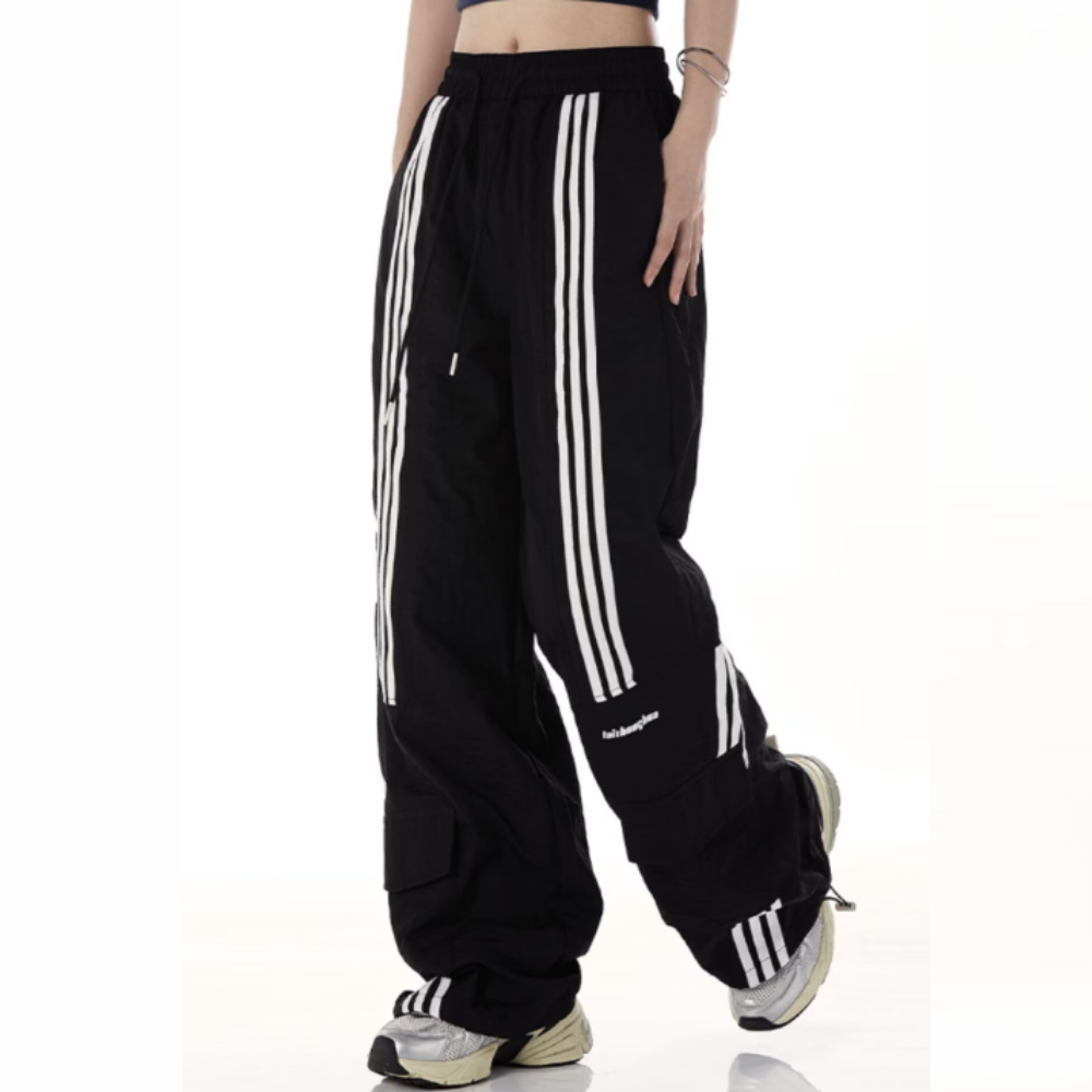 Vintage Side Striped Straight Sweatpants