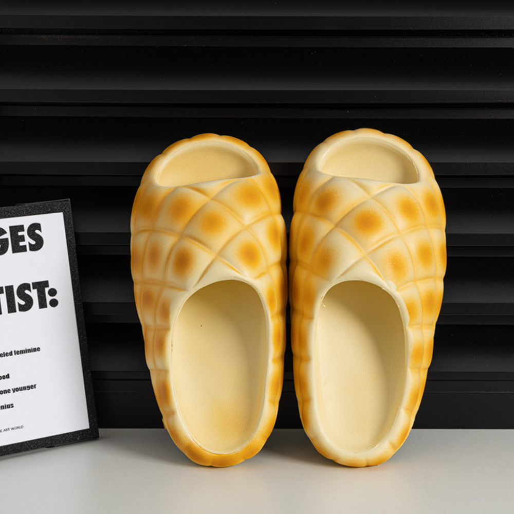 Cute Pineapple Bread Slippers