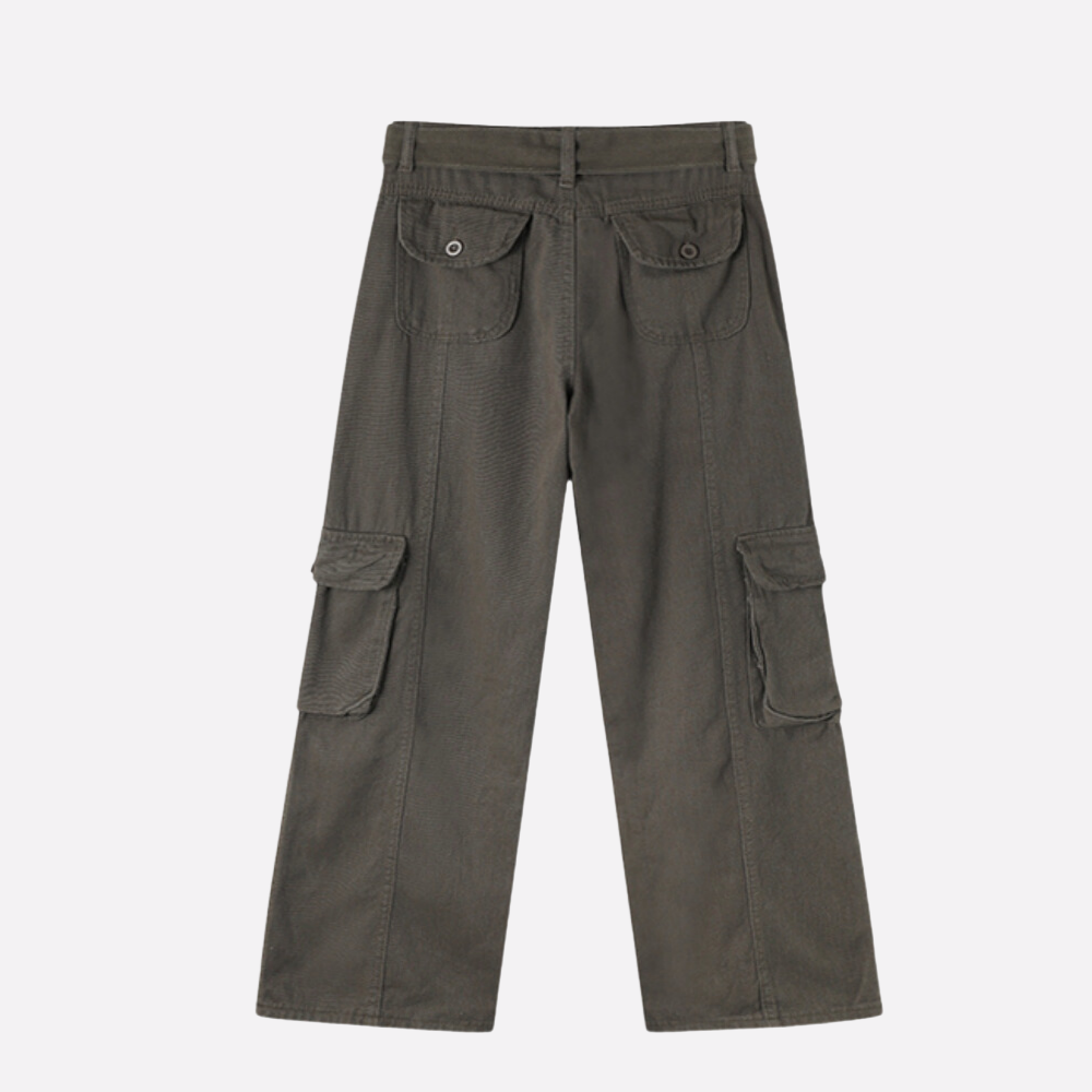 Street Belt Multi-Pocket Cargo Pants