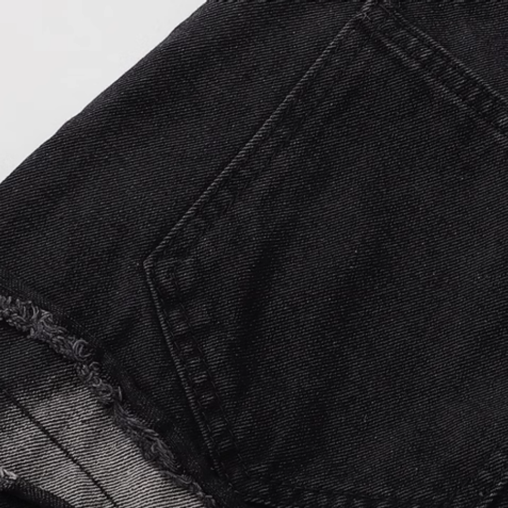 American High Street Gradient hole Jeans