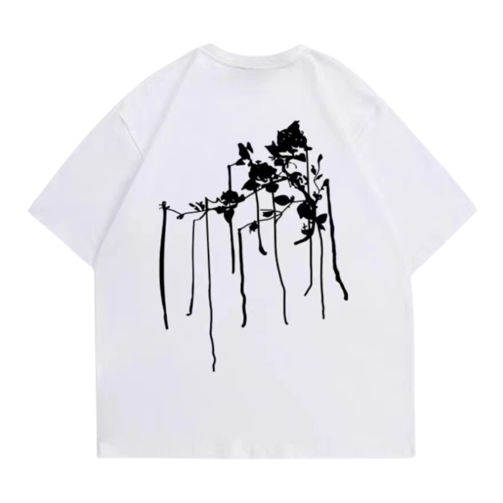 Minimal Ink Graphic Cotton T-shirt