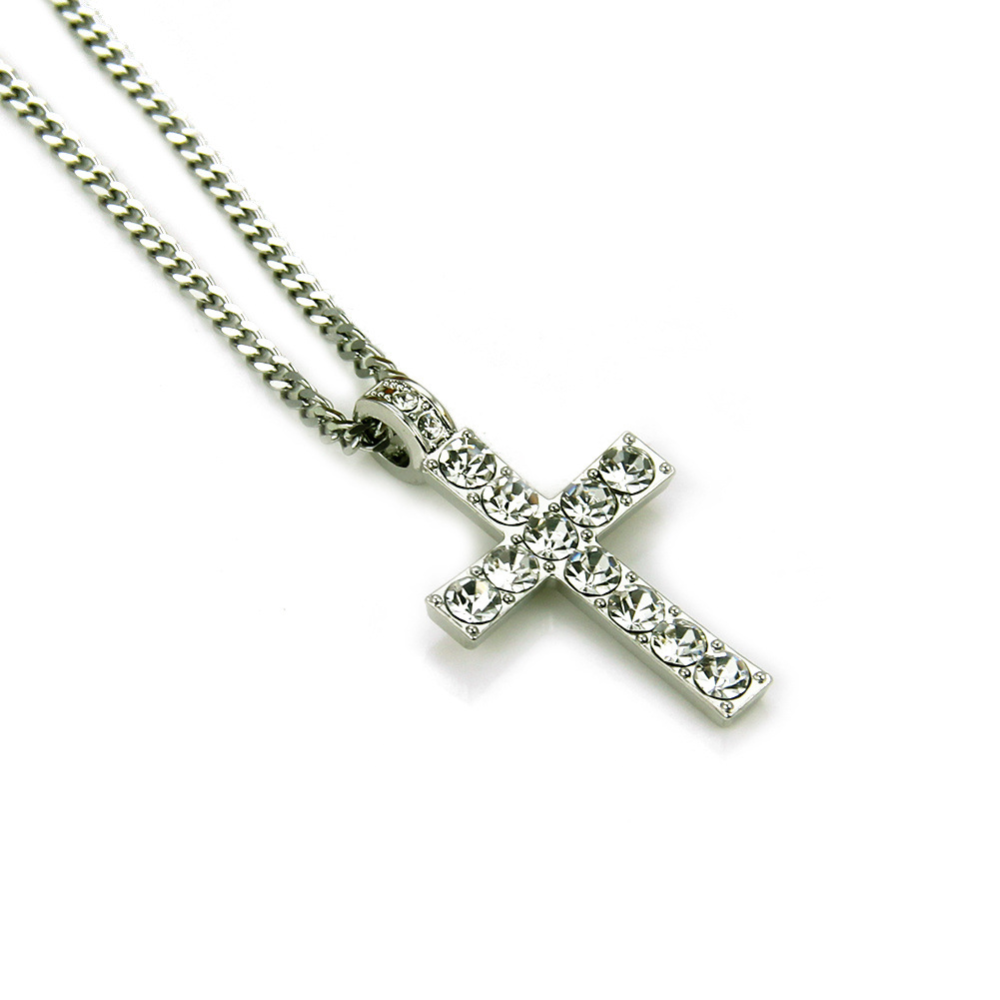 Gold Cross Pendant Necklace